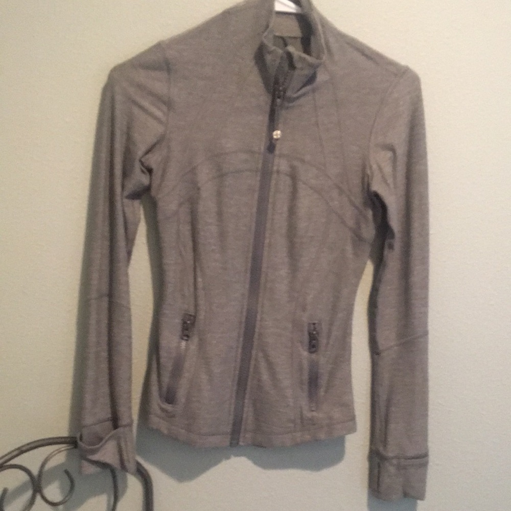 Lulu lemon grey cute zip up